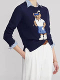 Navy polo bear shirt